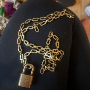 LV luggage Lock necklace